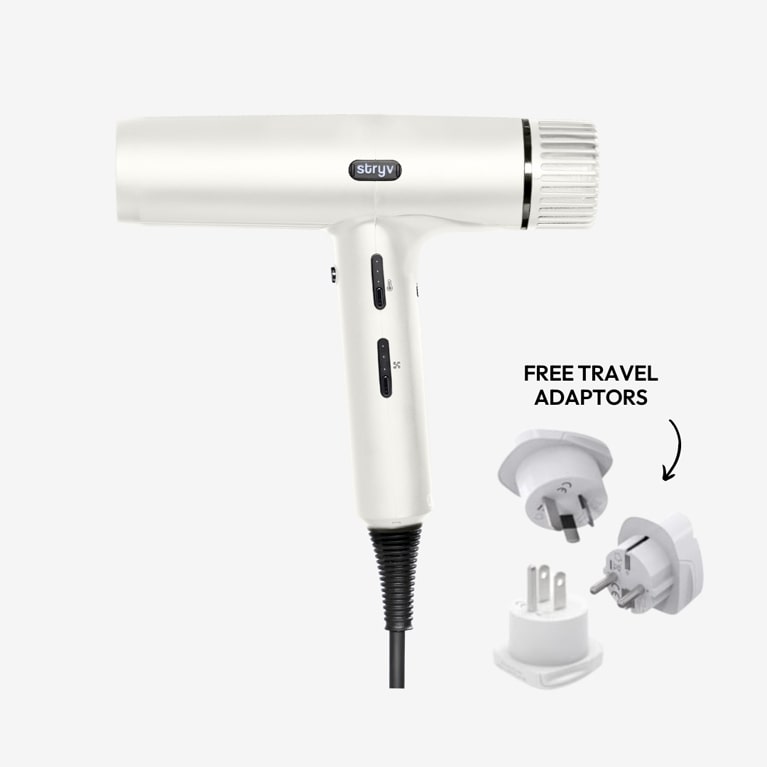 ProTraveller hair dryer + 3 FREE Travel Adaptors