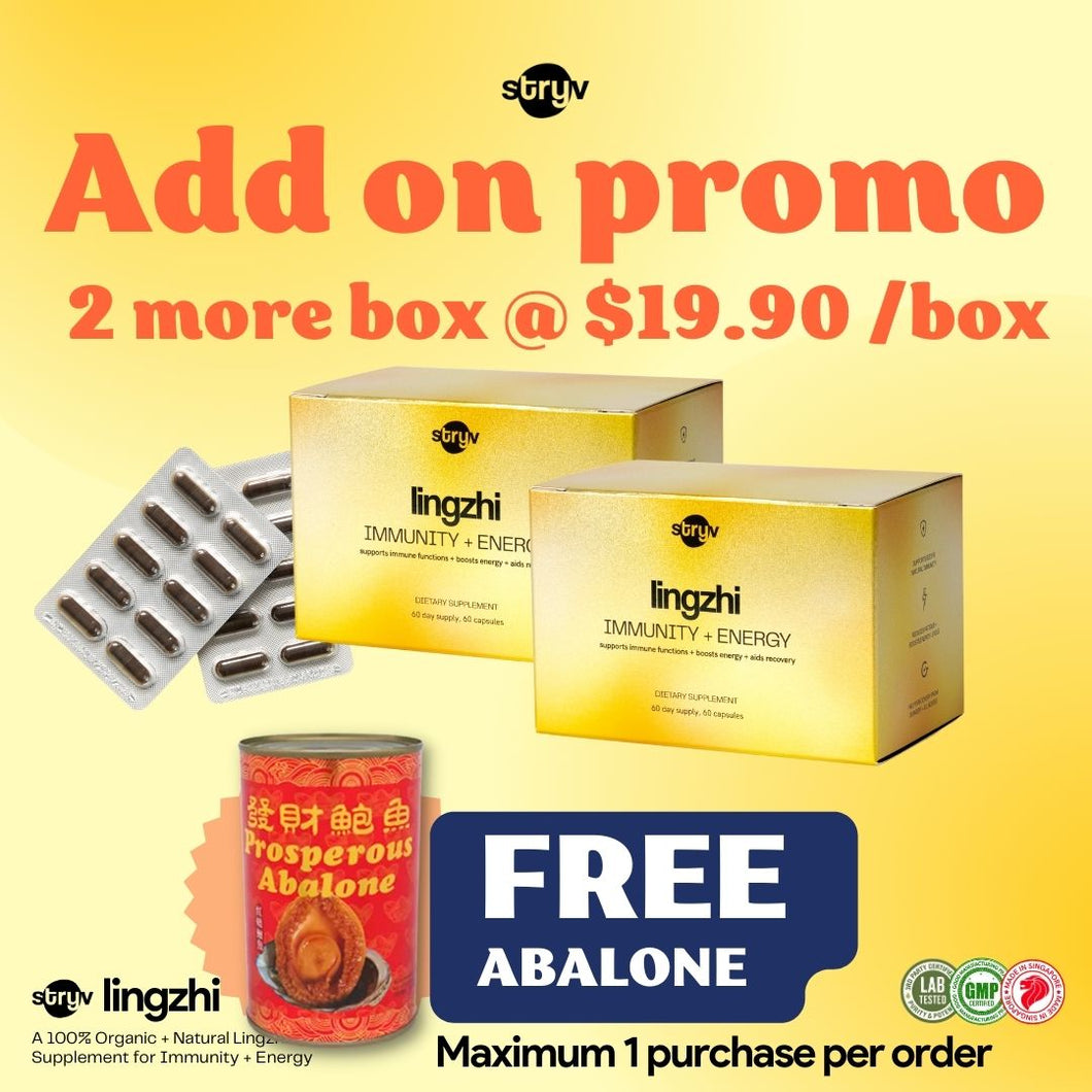 Limited Time Offer: 2 Boxes of Lingzhi + Free Abalone