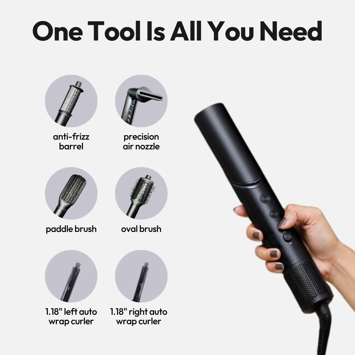 airflex 6-in-1 multi styler + free hairpods samples