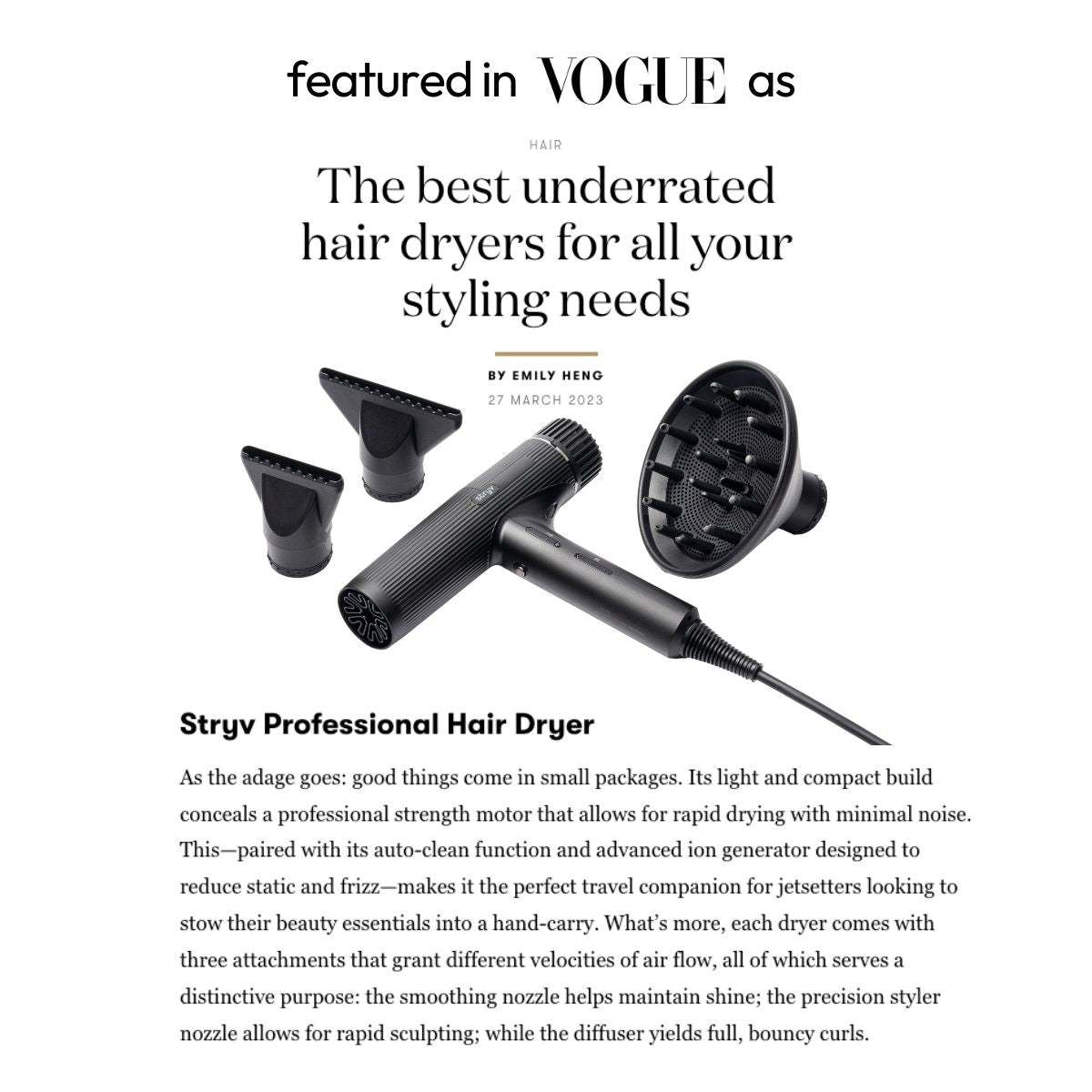 1 Hairdryer + 3 hair pods sample