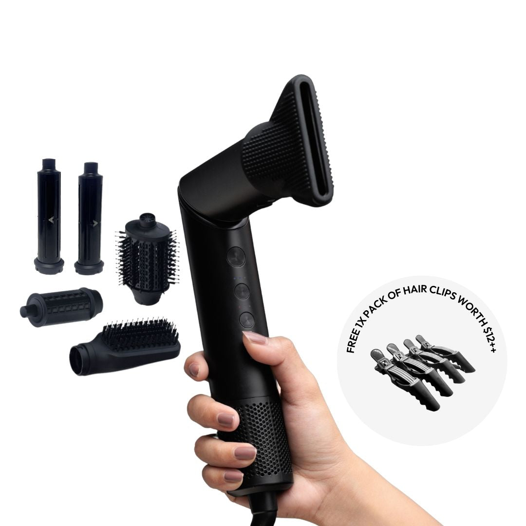 airflex 6-in-1 multi styler + Free black TREX Clips
