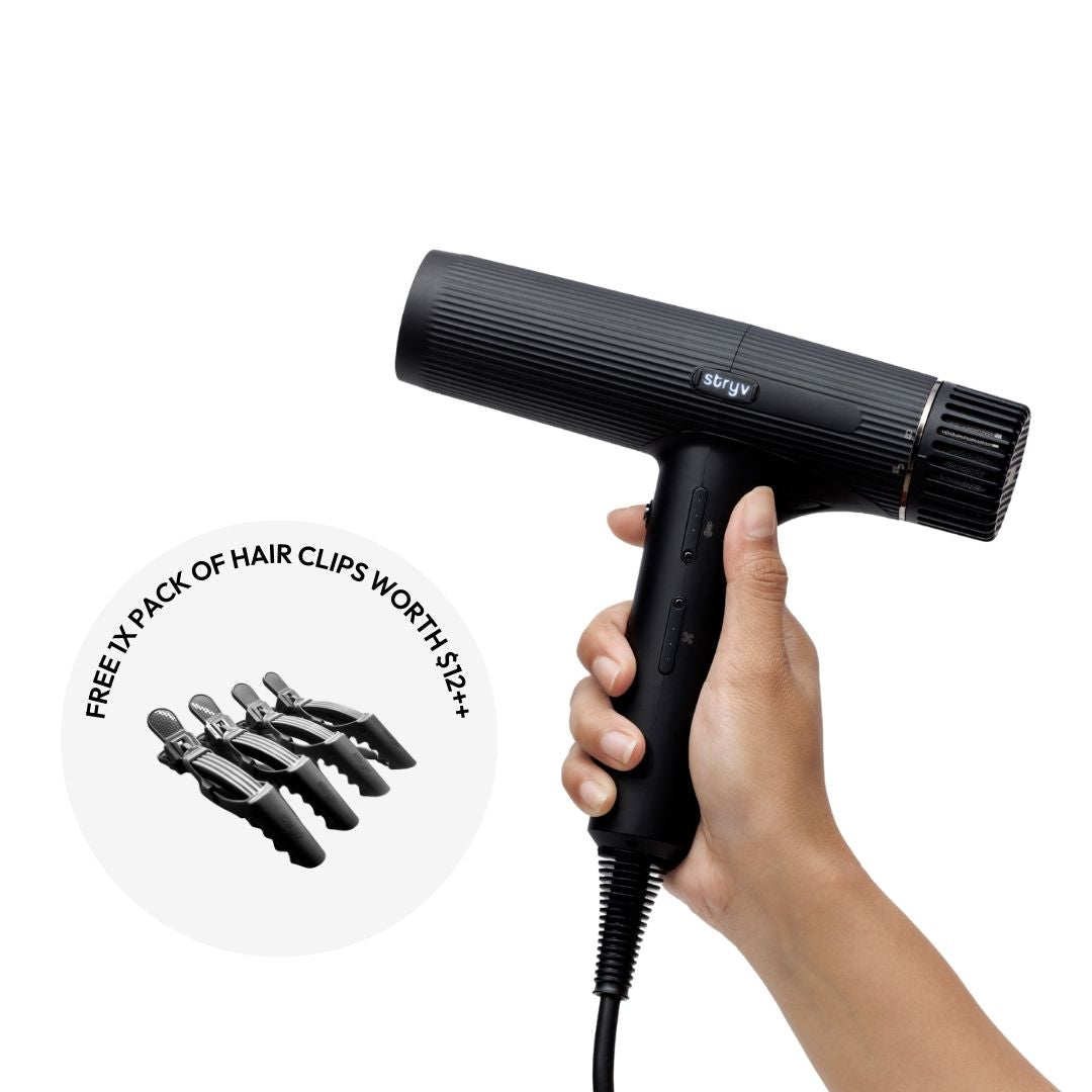 1 Hairdryer + 1 FREE Black Trex Clips