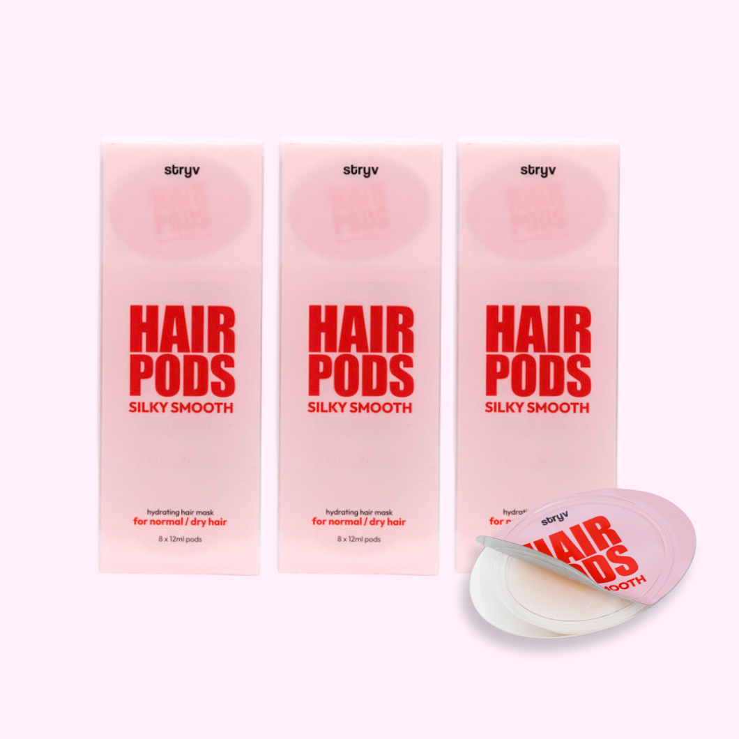 silky smooth hair pods (3 box bundle)