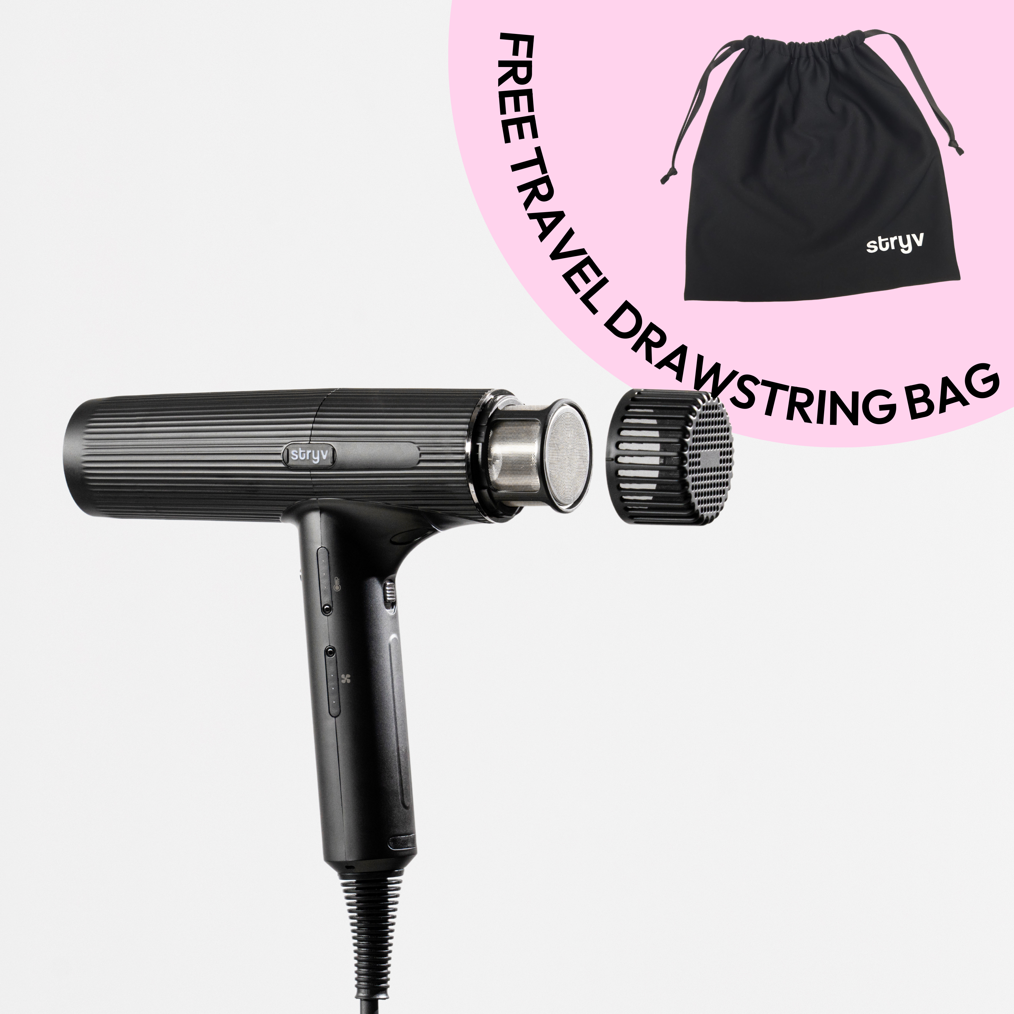 12.12 Special: Stryv Professional Hair Dryer  + FREE Travel Bag