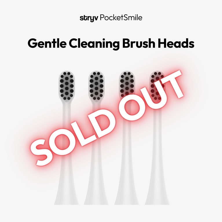 PocketSmile Replacement Brush Heads - Gentle Cleaning