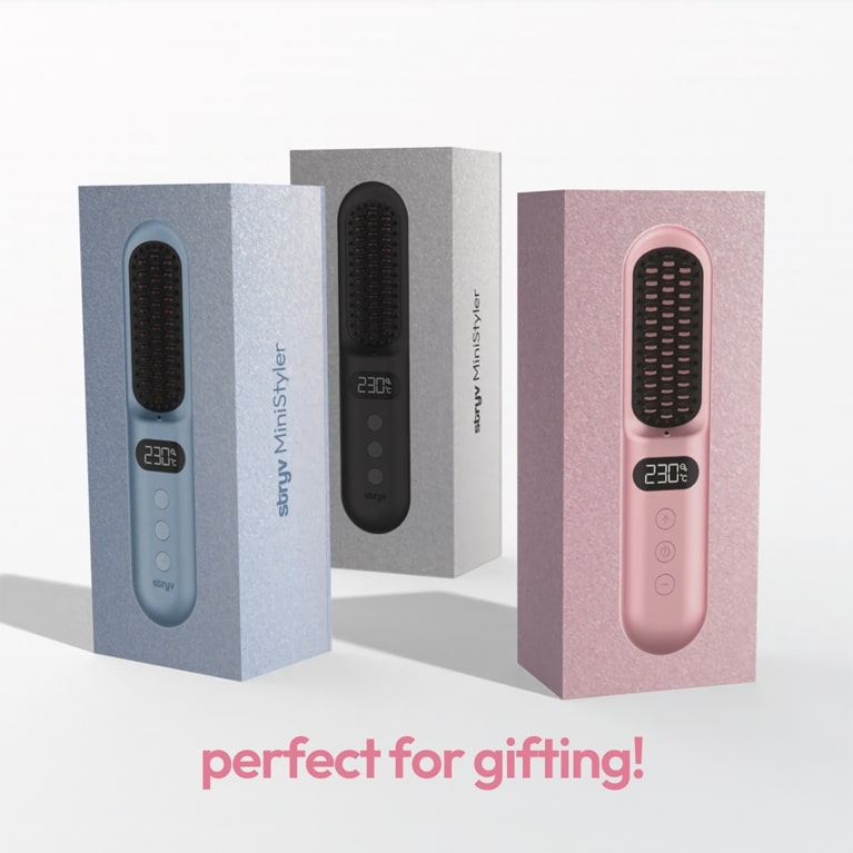 stryv MiniStyler [pink] + 1 FREE Box of Intense Repair Hairpods